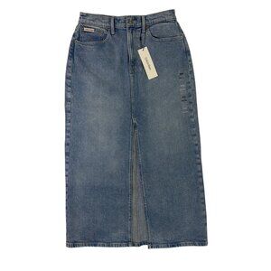 Calvin Klein Maxi Denim Skirt Women’s Sz 8 / 29 Blue High Waist Long Jean Skirt